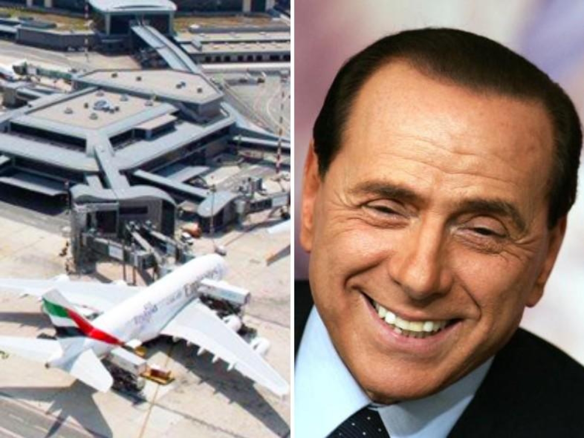 Aeroporto Silvio Berlusconi: lo scalo di <i>Malpensa</i> è ufficialmente intitolato all'ex premier. La...