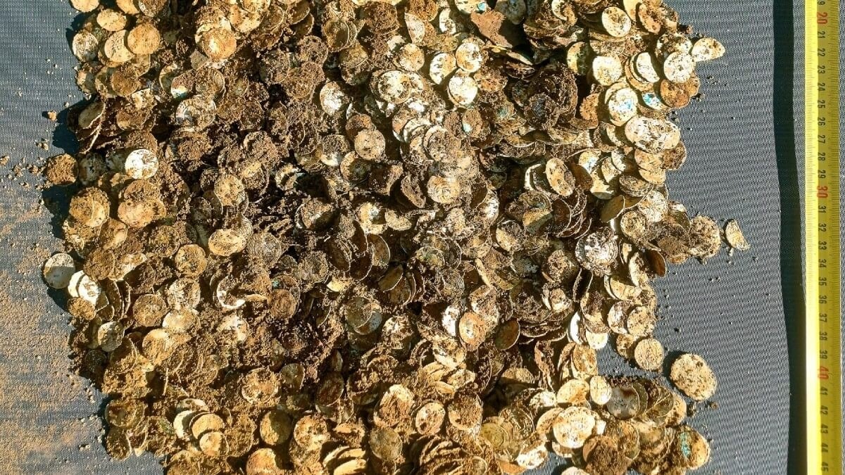 Il croit détecter du minerai et renonce à creuser : il manque de peu le plus <i>grand</i> trésor de pièces...