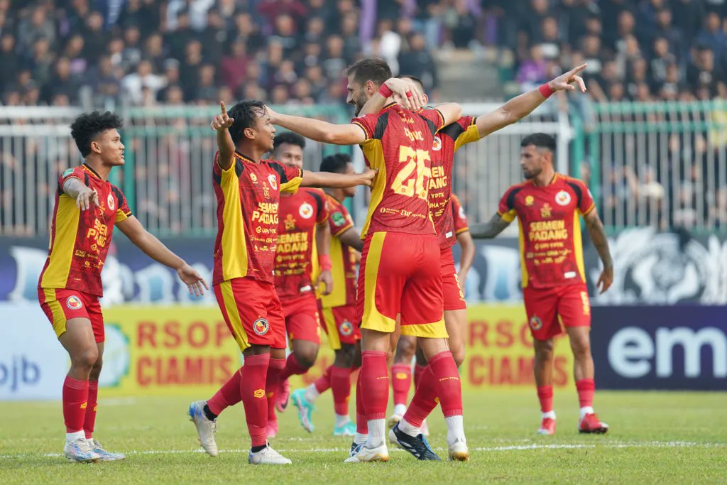 Kalahkan PSGC Ciamis 0-2, Semen Padang FC Puncaki Klasemen Grup Barat
