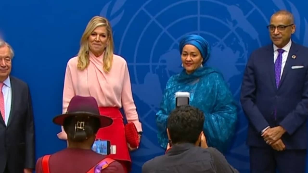 Video | Koningin <i>Máxima</i> poseert bij aankomst bij VN-vergadering in New York