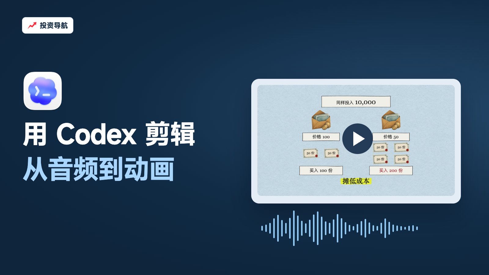 Codex AI 剪辑教程：从音频、分镜到 MP4 动画，附完整提示词 - AI实操分享 | 投资导航