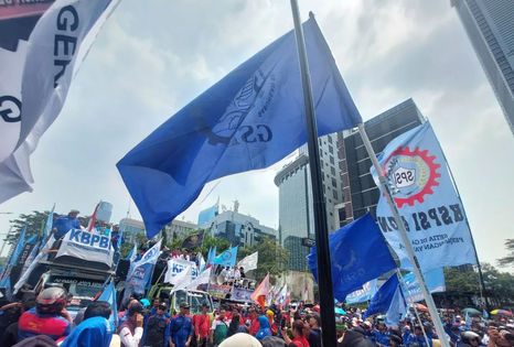 Polda Metro Jaya Apresiasi Demo <i>Buruh</i> Hari Ini Berlangsung Tertib
