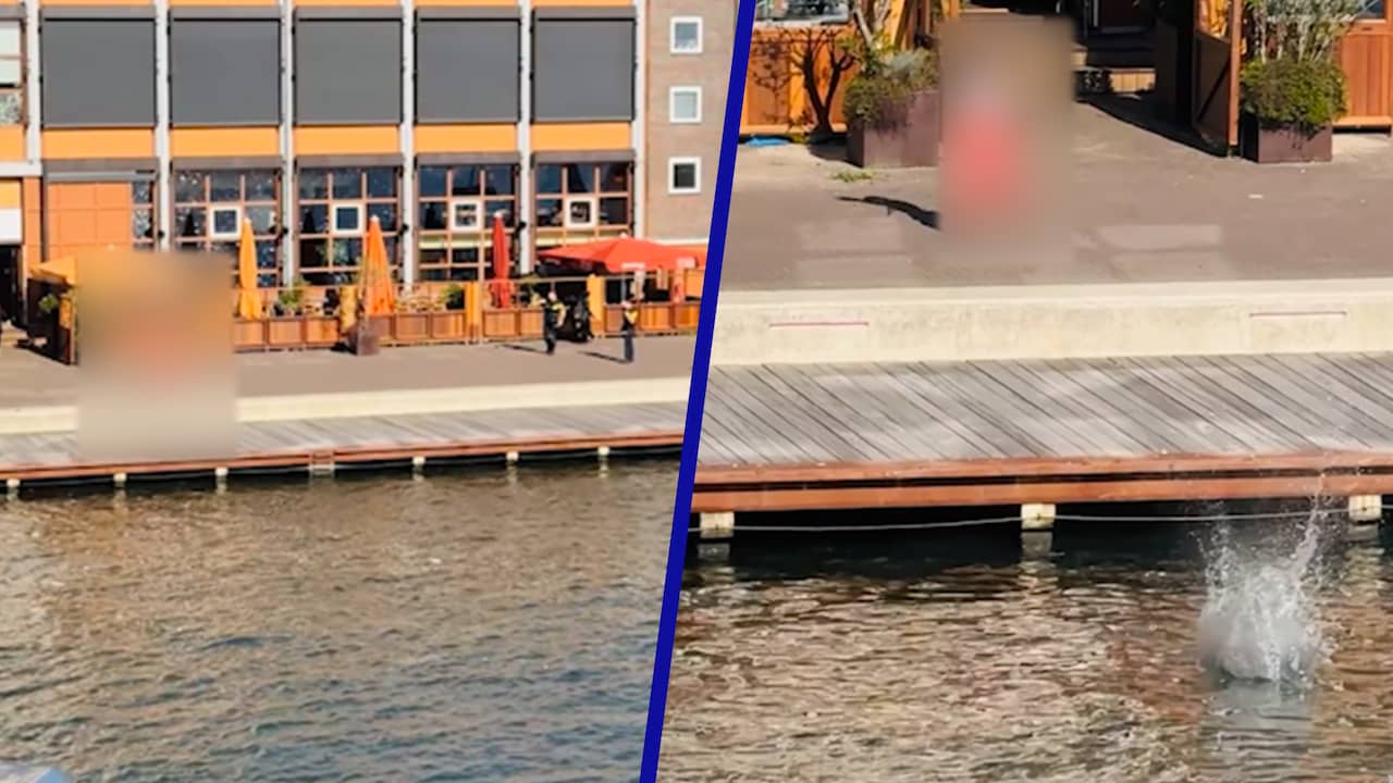 Video | Nieuwe beelden tonen hoe schutter pistool in water gooit in <i>Amsterdam</i>