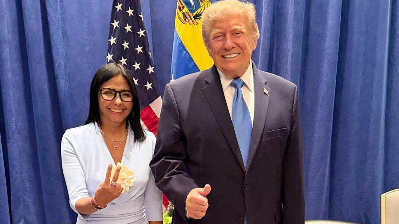 The love-in between Donald <i>Trump</i> and Delcy Rodríguez