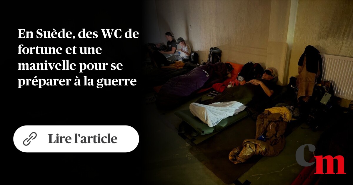 En <i>Suède</i>, des WC de fortune et une manivelle pour se préparer à la guerre