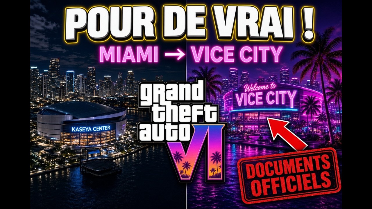 <i>GTA</i> 6 : Rockstar TRANSFORME Miami en VICE CITY pour de VRAI ! (Documents OFFICIELS) #gta6